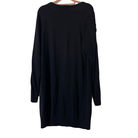 Torrid Boyfriend Cardigan Sweater Button Lace Up Sleeves Womens Size 2X NWT - Picture 2 of 9